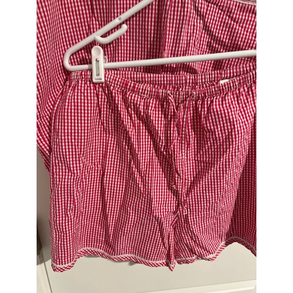 Lord & Taylor Pink/White Gingham Set – Size Medium - Picture 2 of 8